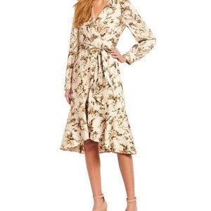 Antonio Melani A-Line Dress Floral Silky Sz 2